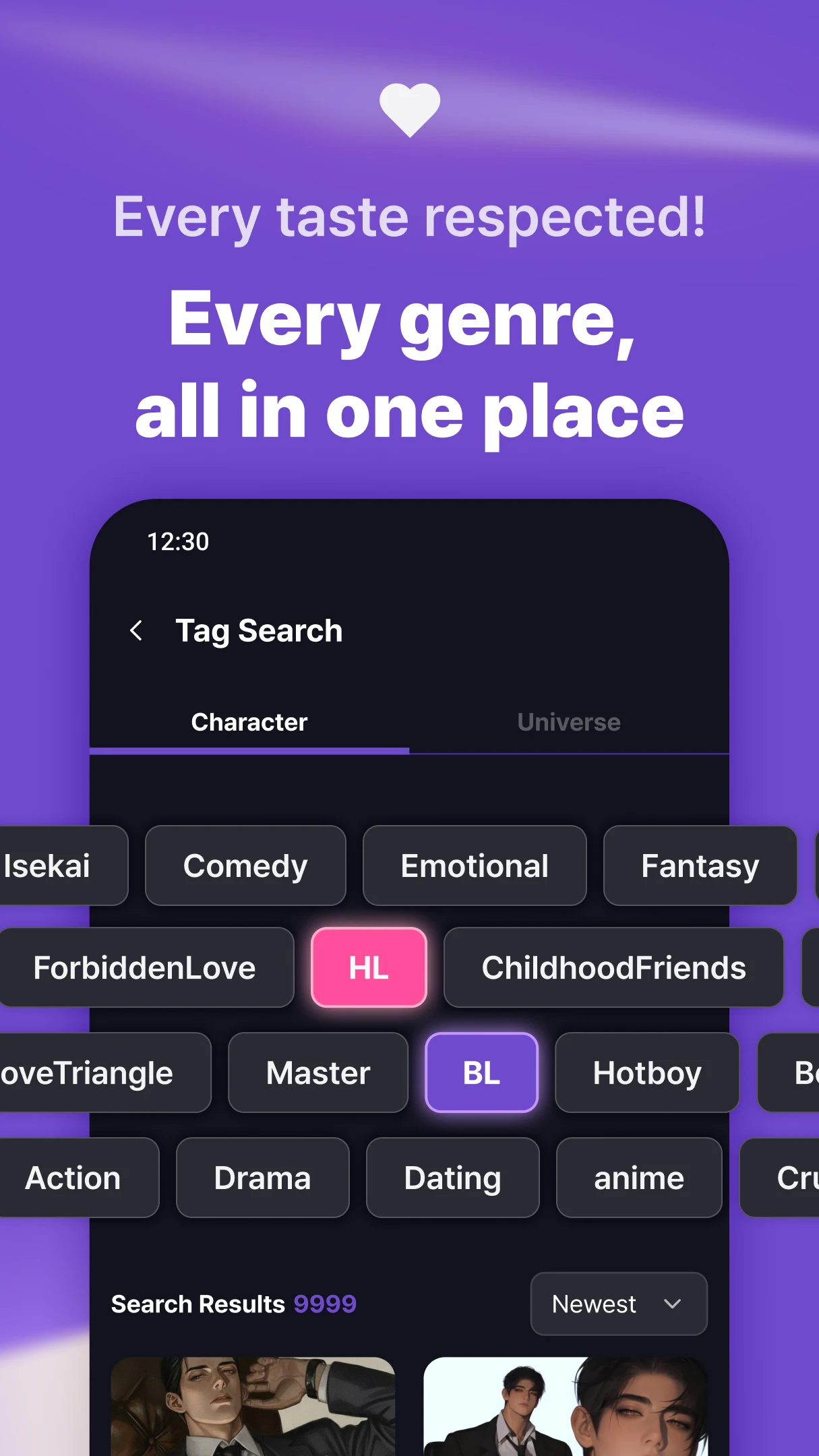 WHIF: Romance & BL AI Chat screenshot